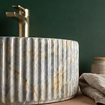 Umývadlo na dosku REA Marcela 60 Ruststone – Obrázok 5