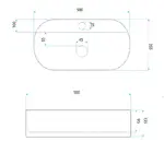 Umývadlo na dosku REA Marcela 50 Saturn – Obrázok 7