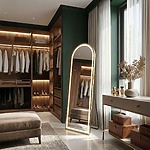 Zrkadlo LED Orbit 60x170cm Brush Gold – Obrázok 5