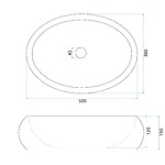 Umývadlo na dosku Mika Ivory – Obrázok 8