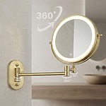 Zrkadlo LED Glow Brush Gold – Obrázok 4