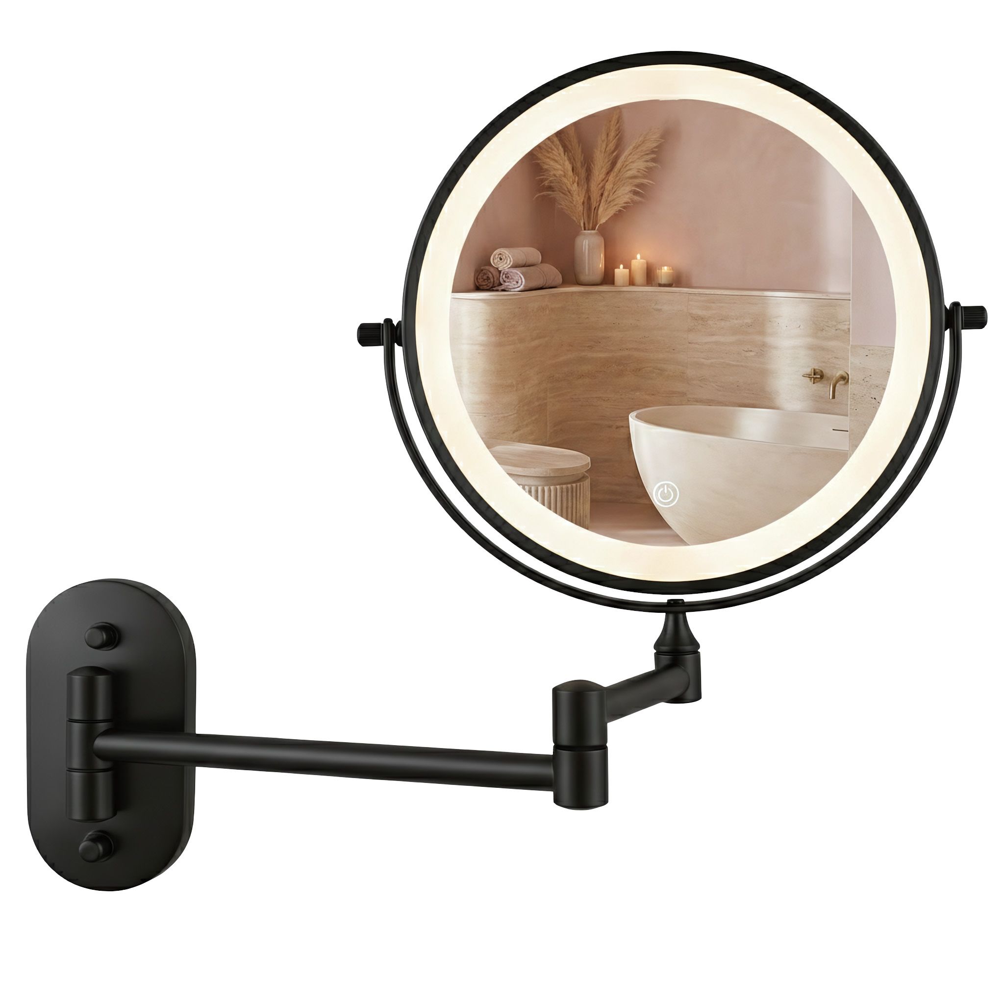 ac94a543dfd8c87d33e2989df090f71a Zrkadlo LED Glow Black – Obrázok 1