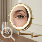 Zrkadlo LED Glow Brush Gold – Obrázok 5