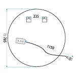 Zrkadlo LED 80cm BAS P11242 – Obrázok 8