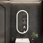 Zrkadlo LED OVL 50x100cm Gold – Obrázok 3