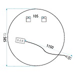 Zrkadlo LED 60cm BAS P11240 – Obrázok 9