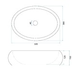 Umývadlo na dosku Mika Warm Beige – Obrázok 9