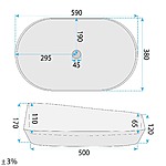 Umývadlo na dosku Zoe Venice – Obrázok 7