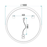Zrkadlo LED 100cm HZJ100 – Obrázok 11