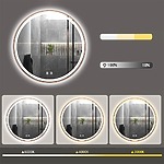 Zrkadlo LED 70cm MMJ BRUSH COPPER – Obrázok 7