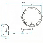 Zrkadlo LED Glow Old Gold – Obrázok 11