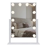 Zrkadlo LED HOLLYWOOD White 30x40