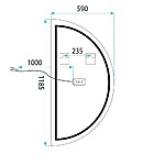Zrkadlo LED 120x60cm MOON – Obrázok 11