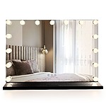Zrkadlo LED HOLLYWOOD Black 80x60 – Obrázok 3
