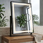 Zrkadlo LED LUMI Black 30x40cm – Obrázok 6