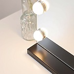 Zrkadlo LED HOLLYWOOD Black 80x60 – Obrázok 4