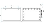 Zrkadlo LED HOLLYWOOD L.Gold – Obrázok 10