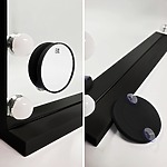 Zrkadlo LED HOLLYWOOD Black 80x60 – Obrázok 5