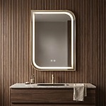 Zrkadlo LED ZONE 80X60  GOLD BRUSH – Obrázok 5