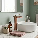 Umývadlová batéria REA Laguna Brush Copper high – Obrázok 5