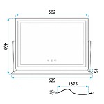 Zrkadlo LED STUDIO White 58x45 – Obrázok 8