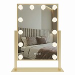 Zrkadlo LED HOLLYWOOD L.Gold 30x40