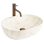 Umývadlo na dosku Amelia Travertine Classic 48
