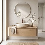 Umývadlo na dosku Amelia Travertine Classic 48 – Obrázok 5