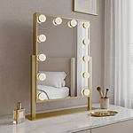 Zrkadlo LED HOLLYWOOD L.Gold 30x40 – Obrázok 5