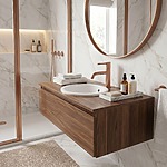 Umývadlová batéria Venti Brush Copper Low – Obrázok 5