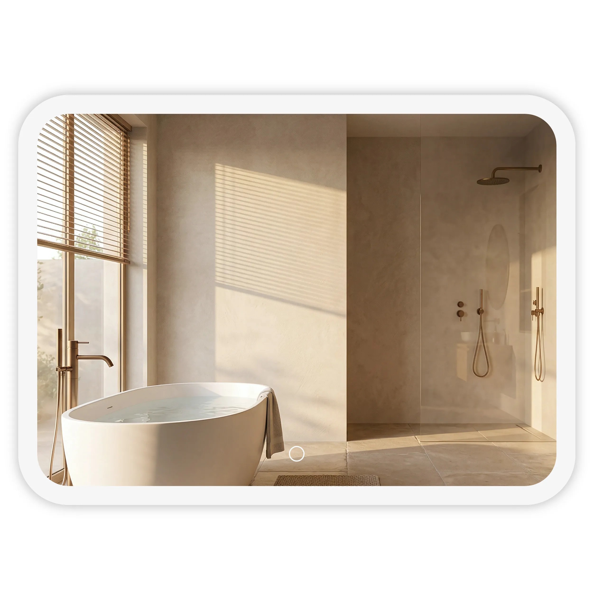 1 Zrkadlo LED 80x60cm TOP-3 – Obrázok 1