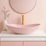 Umývadlo na dosku REA ROYAL Powder Pink Matt