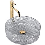 Umývadlo na dosku REA CRISTAL Light Grey