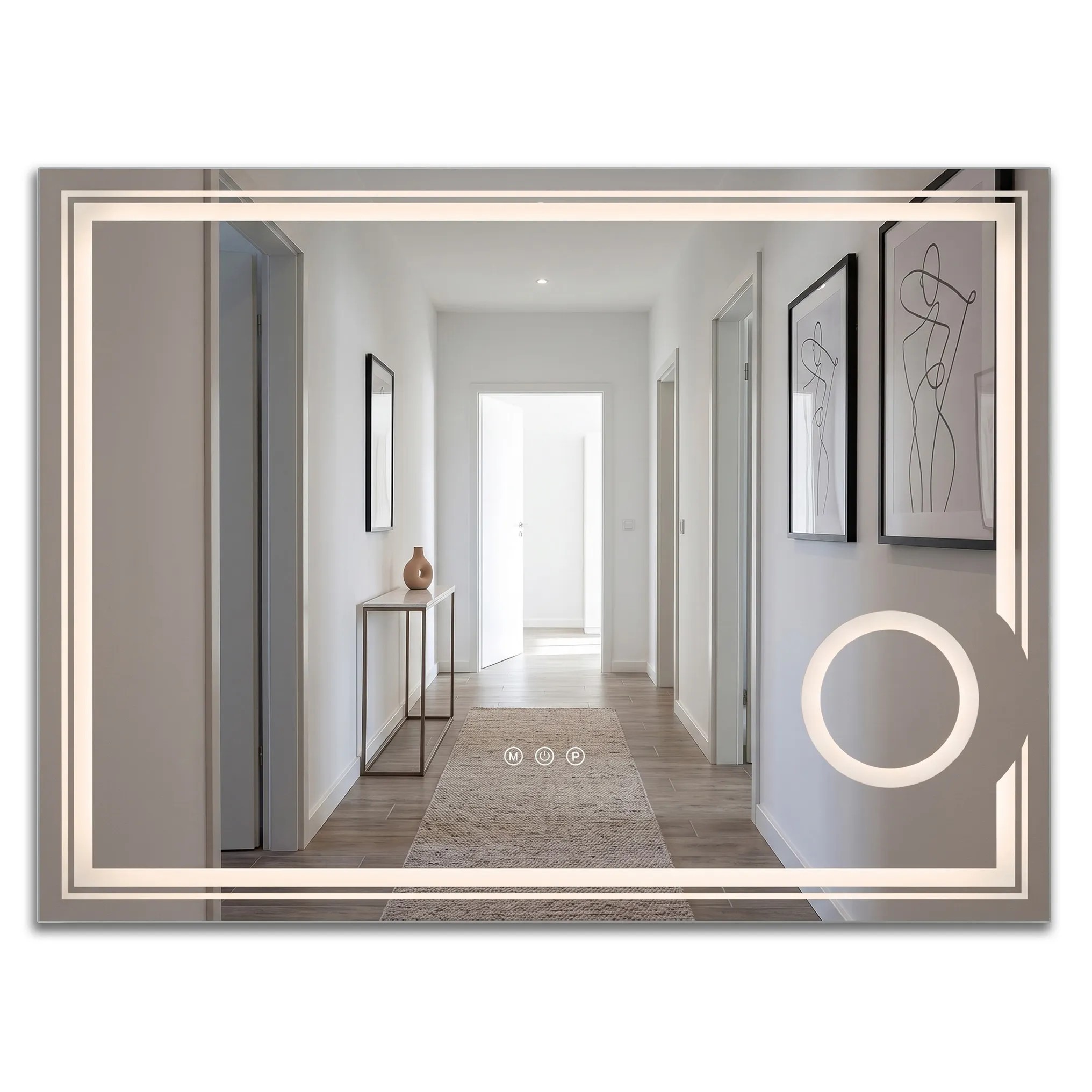 1 Zrkadlo LED 80x60cm HAVEN – Obrázok 1