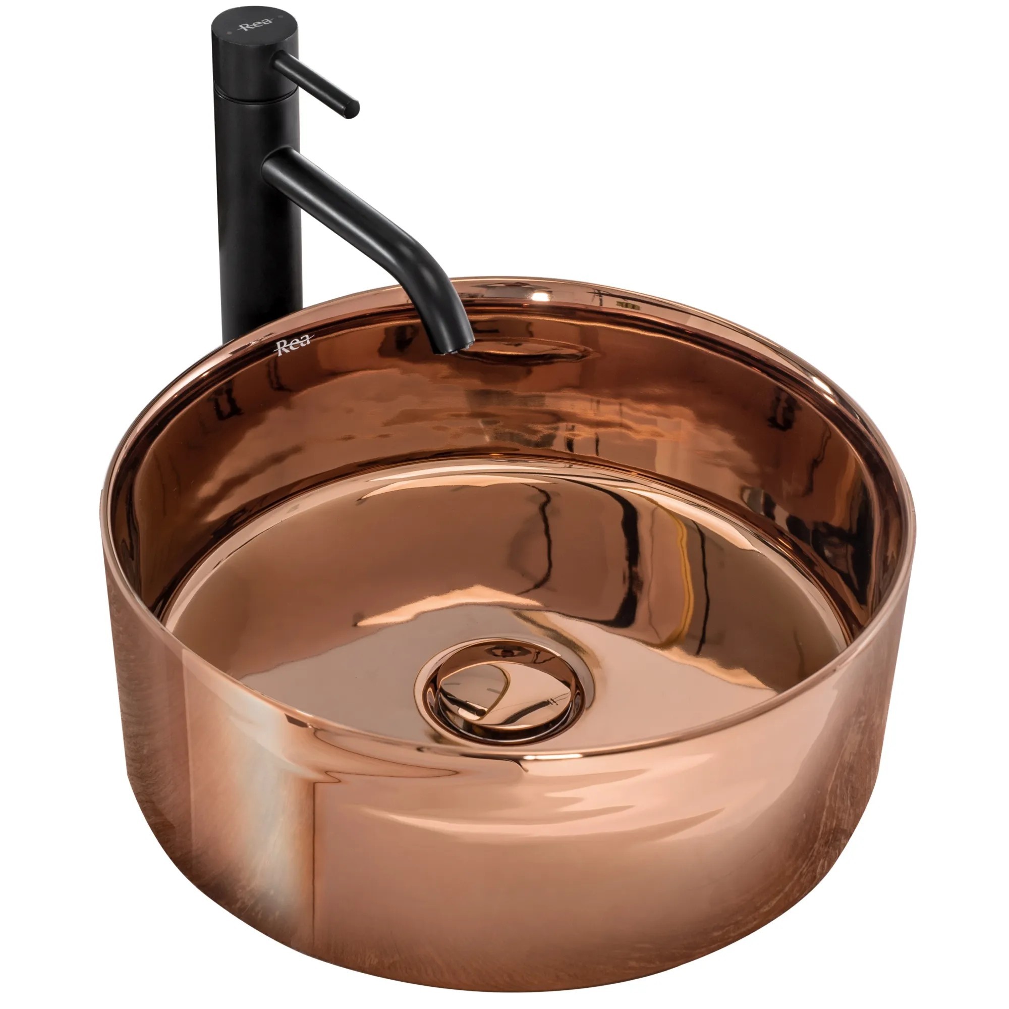 1 Umývadlo na dosku Rea Ida Rose Gold – Obrázok 1