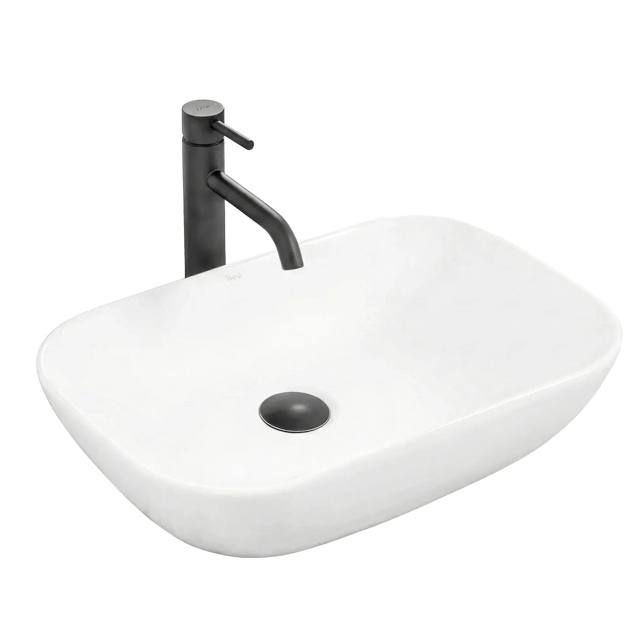 1 Umývadlo na dosku Rea Claudia 9447 White – Obrázok 1