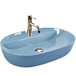 Umývadlo na dosku REA Aura 61 L.Blue Shiny
