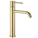 Umývadlový faucet Rea Lungo Diamond Gold vysoký