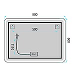 Zrkadlo LED 80x60cm TOP-3 – Obrázok 10