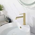 Umývadlová batéria REA Foss GOLD BRUSH nízka – Obrázok 10