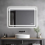 Zrkadlo LED 90x60cm PRO SQR BLUETOOTH – Obrázok 10