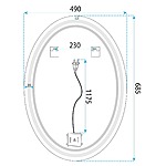 Zrkadlo LED Marco 50x70 cm – Obrázok 10