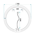 Zrkadlo LED 100cm Modern – Obrázok 11