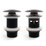 Umývadlova zástrčka Rea Retro Old Black click-clack – Obrázok 11