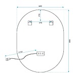 Zrkadlo LED EGG 60x80 cm – Obrázok 12