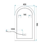 Zrkadlo LED 90x60cm TOP-1 – Obrázok 12