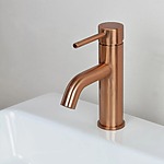 Umývadlová batéria REA LUNGO - brúsené Copper, nízka – Obrázok 2
