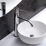 Umývadlový faucet Rea Lungo Diamond Chrome vysoký – Obrázok 2