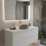 Umývadlo na dosku REA SAMI Beige Shiny – Obrázok 2