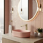 Umývadlová batéria REA Drop Brush Gold High – Obrázok 2
